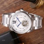 Calibre De Cartier Tourbillon Stainless steel White Dial Watches_th.jpg